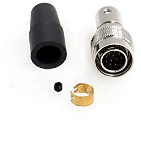 SZRMCC HR10A-10P-12P Hirose 12 Pin Male Push-Pull Self-Locking Connector Plug for Sony XC Series Intercon Hitachi Cameras (12 Pin, Male)