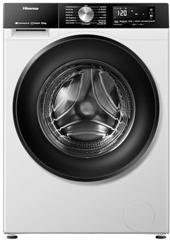 Hisense WD3S9043BW3-Lavadora Secadora, 9/6Kg, Class A-30%/D, 1400 RPM, Ancho 60cm, 15 Programas, Tecnología Inverter, Serie 3S