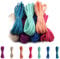 Candygirl 7 Rolls Faux Suede Cord Leather Cord Beading String Rope Thread for Making Bracelet Necklace Jewelry DIY Crafts