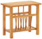Tidyard Zeitungstisch Beistelltisch Zeitschriftenhalter Zeitungsständer Magazinständer Holztisch 45×27×42 cm Eiche Massivholz und MDF