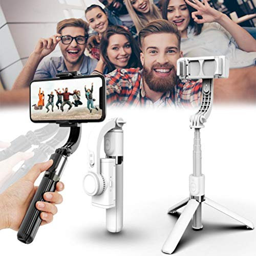 Gimbal palmare per Cellulare, Stabilizzatore per Telefono stabilizzatore, Giroscopio per riprese Video Gimbal Selfie palmare Anti-Shake, Gimbal Video Smooth per iPhone/Android, Tracciamento