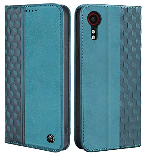 CXTcase Schutzhülle für Samsung Galaxy Xcover 5, Grün | Schutzhülle aus PU-Leder, Magnetverschluss, Flip Case für Samsung Galaxy Xcover 5
