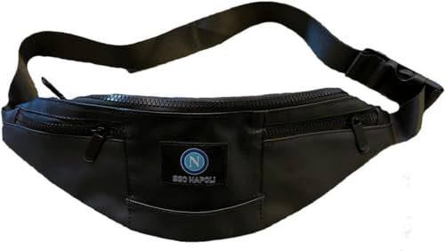 Unisex Hüfttasche für Erwachsene kompatibel mit SSC Napoli Nero