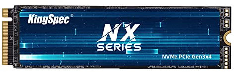KingSpec M.2 NVMe Gen3x4 SSD, 1 To, jusqu'à 3400 Mo/s, Flash NAND 3D, Ordinateur de Bureau/Ordinateur Portable/Tout-en-Un (2280,1 to)