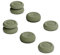 Juego de agarres para el pulgar del mando,6PCS Tapas de palanca de mando para PS4/Para PS5 (Verde militar)