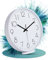LATENO - Wanduhr Weiß - ohne Tickgeräusche - 30 cm große Uhr zum Aufhängen & Hinstellen - Geräuschlose Wanduhren als Wohnzimmeruhr Bürouhr Klassenzimmeruhr Küchenuhr u.v.m - Analoguhr