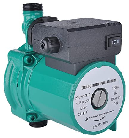 Pompa di Circolazione RS15/9, Pompa di Ricircolo Dell'acqua Calda, Pompa Booster Silenziosa Impermeabile 220V 50Hz IP44 Per Impianto di Riscaldamento