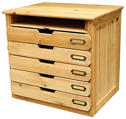 Aktenschrank A4 Akten-Organizer, Vintage-Holz-Multi-Schubladen-Aktenschränke, Schreibtischplatte, A4-Akten- und Schreibwaren-Organizer, mehrschichtige Klassifizierungsschublade Mobile Dokumentenschran