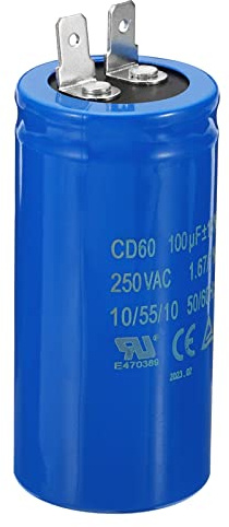 PATIKIL CD60 Betrieb Kondensator 100uF/MFD 250VAC 15% Toleranz 50/60Hz Motor Start Kondensator für Luft Kompressor Motor Startet Laufen