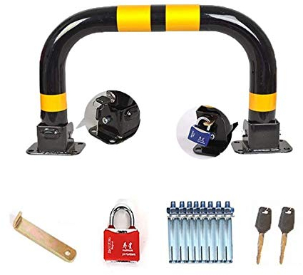 UYSELA Parkbarrieren Parkschloss, Parkschloss Dicker Crash -Sturz -Schloss Kellerwagen Parkverriegelung Platzhalterparkschloss Auto Pfahl Lock -Lock -Position, 60 * 33 cm Boller
