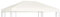 Festnight Copertura Superiore per Gazebo, Copertura per Gazebo, Telo Copertura Pergolato, Copertura Gazebo, 310 g/m² 4x3 m Bianco Crema