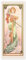Die Vier Jahreszeiten - Frühling Poster von Alfons Mucha 30 x 70 cm Orange Wandbilder Wanddeko