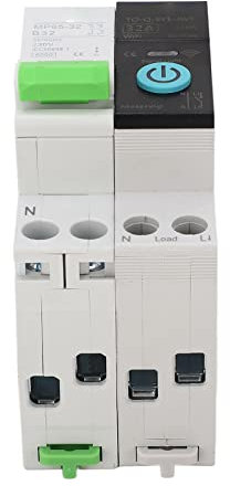 Télérupteur 3 Modes Horaires Disjoncteur WiFi 1P+N 25A 230VAC Coffret PA66 avec Connecteur pour Appareil électrique