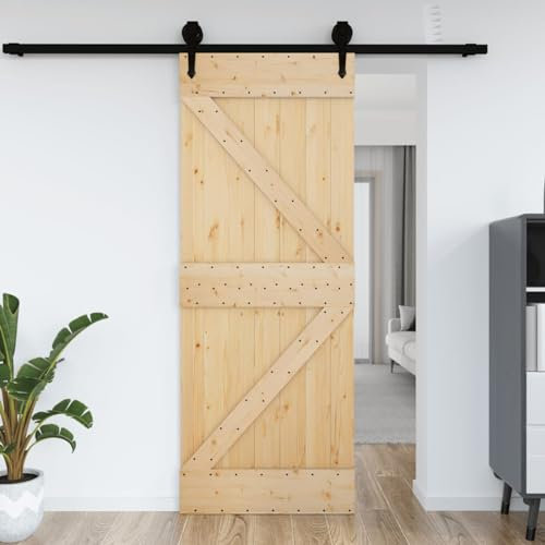 Rantry Porta Narvik 70x210 cm in legno massello di pino tipo 3