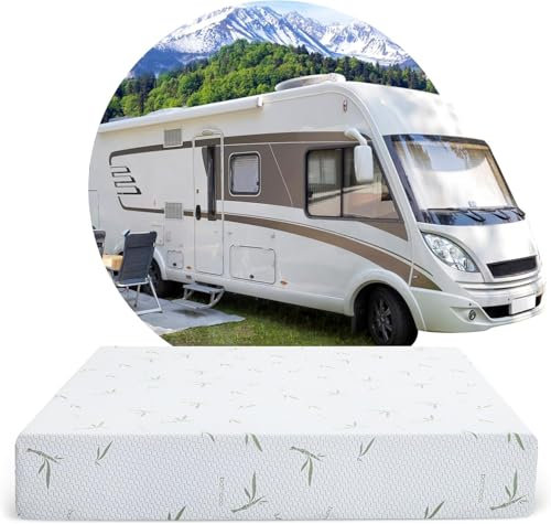 Airdown RV Mattress King, 10 Inch Memory Foam Mattress Made in USA, King Size for RVs, Campers & Trailers, Mattress-in-a-Box, 80x 72x 10