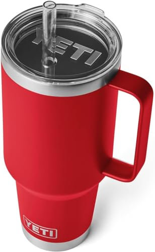 YETI Rambler Strohbecher, Rescue Red, 42 oz (1242 ml)