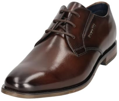 bugatti Herren Businessschuhe, Männer Schnürer,Anzugschuhe,Budapester Style,Office,büro,Freizeit,Schnuerschuhe,Dark Brown (6100),45 EU / 10.5 UK
