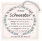 FAOMZQ Armband für Schwester, An Meine Schwester Geschenke von Bruder, Geschenk für Kleine Große Schwester von Geschwistern zum Geburtstag Weihnachten Abschluss Firmung Kommunion