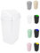 JARDIN202 - Cubo de Basura con Tapadera Basculante - 30/50 Litros - Ideal para Hogar y Oficina | 30 L (Blanco)
