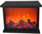 Fausse cheminée Lanterne de cheminée 10, 9 x 5, 8 x 8, 4 Pouces LED sans Flamme Fonctionne sur Batterie et USB Simulation de Bureau Mini Portable Style 2