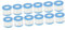 SUPVOX 2 Ensembles Filtre De Piscine Vide Nettoyeur Pompe Water Filter Cartouche Filtre Spa Filtre À Eau De Piscine Filtre De Nettoyage De Piscine L'animal De Compagnie Blue 6 Pièces * 2