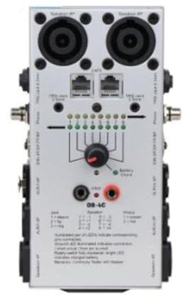 Sctecoau DB-4C Multi Audio Cable Tester TRS XLR Audio Network Cable Detector Tester per Stage Recording Studio