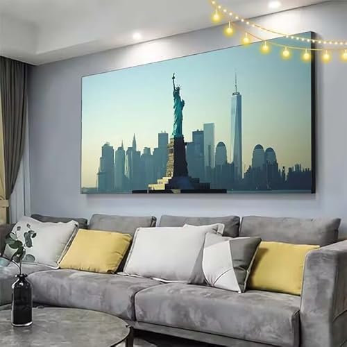 New York Diamond Painting XXL 200x90cm Diamant Painting Bilder Stadt,5D Vollbohrer Diamant Kunst Malerei Stickerei Kreuzstich DIY Diamond Puzzle Mosaikherstellung Bastelset,Home Dekor Geschenke C786
