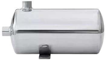 DUOCAI Réservoir de compresseur d'air 1L 2L 3L Réservoir de Pression d'air Petit réservoir de Stockage Tampon à Vide Gazomètre en Acier Inoxydable(0.5L-1)