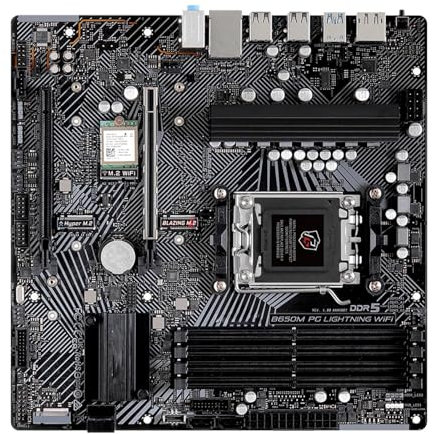WLTDYZZLDN Scheda Madre Fit for ASRock AMD B650 Micro ATX for CPU AM5 AMD Ryzen 7600X 7700X 7800X3D DDR5 Wi-Fi 6E M.2 Motherboard