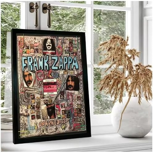 PUCHENGP Poster Frank Zappa Poster Rockmusik Legenden Vintage Sänger Foto Portrait Bilder Home Decor 50 * 70 Rahmenlos