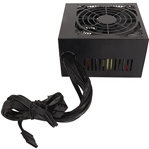 RASTKY Alimentation D'ordinateur de Jeu PFC à Faible Bruit 400 W pour pour, Protection Multiple, Protection Contre la Surchauffe pour PC de Jeu, Alimentation de Châssis