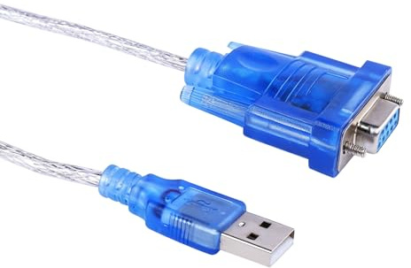 Kryolithm Adattatore da USB a seriale 3 m, RS232 a USB, cavo adattatore USB a RS232 DB9, adattatore seriale USB per porta COM, compatibile con Windows 11 10 8 7 Mac Linux, Plug & Play
