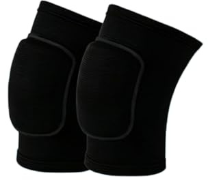 Genouillères Danse Volley-ball Unisexe Éponge Épaisse Respirantes Roller | Protection choc rembourrée, Maintien ajustable, Tissu anti-transpiration, Liberté mouvement, Multisport polyvalent