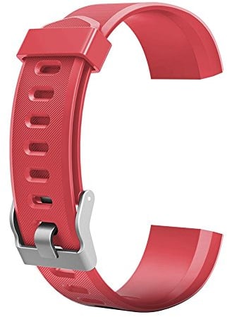 VDYXEW Farbiges Armband, Ersatz-Zubehör für ID115Plus/ ID115Plus HR-Smart-Watch (Rot)