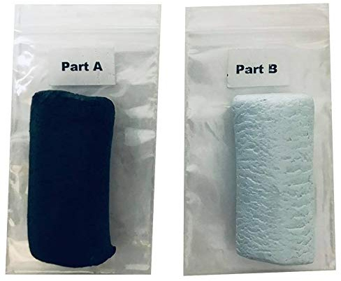 Porcelain Baths, Toliets & Shower Trays Epoxy Repair Putty – Repairs Chips, Leaks, Cracks & Similar Damage. 38g (Dark Grey)
