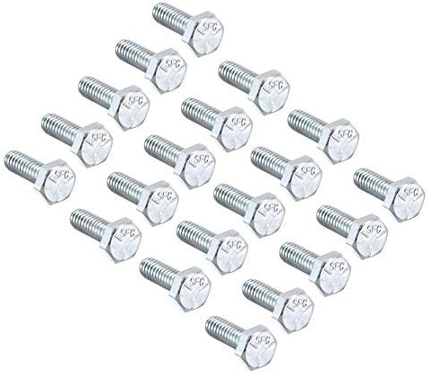 sourcing map 1/4-20 * 3/4 Vis à tête hexa boulon fix acie carbone classe 5 UNC 20pc