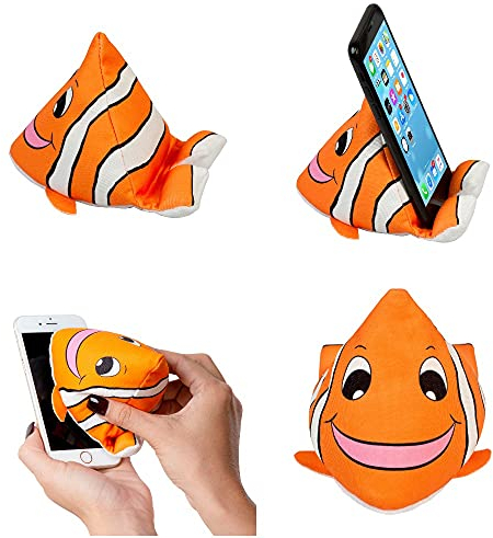Plusheez Handyhalter 2-in-1-Telefonständer mit Mikrofasertuch Bildschirmreiniger Universeller Telefonständer für Kinder, Kinder und Erwachsene Kompatibel mit eReader/Kindle/Smartphone/kleinem Tablet