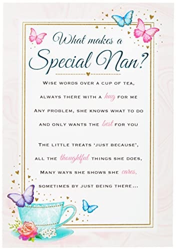 Regal Publishing Heartfelt Wishes C80684 Geburtstagskarte für Oma, 22,9 x 15,2 cm, Rosa