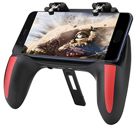 VBESTLIFE Wärmeableitungs-Gamepad, Handy-Game-Controller-Griff mit Zwei Lüftern Universal für 4,7-6,5 Zoll-Telefone