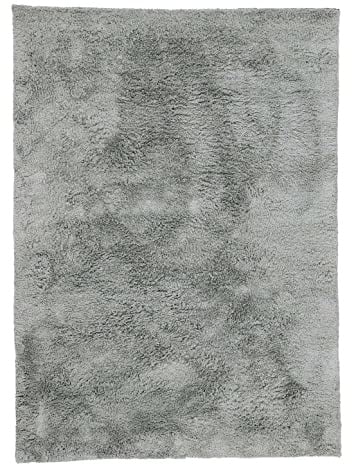 carpetfine Hochflorteppich Silky Grün Flauschig weicher Langflor Shaggy Teppich 60x90 cm für Wohnzimmer, Schlafzimmer & Kinderzimmer