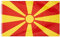 MUWO Flagge Nations Together 90 x 150 cm Nationalmanschaften, doppelseitige Gartenflagge, wetterfeste Fanflagge, Fußballflagge Polyester Länderfagge Deutschland mit Ösen (Nordmazedonien)