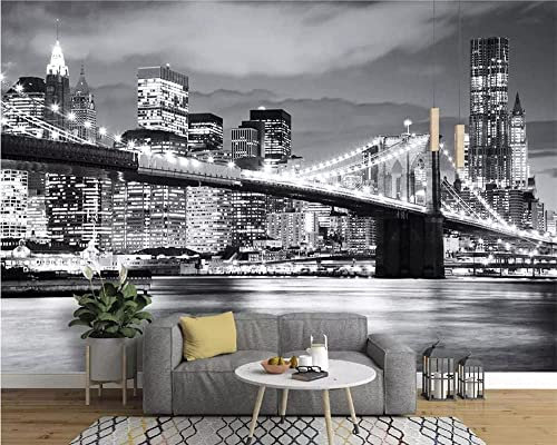 YMXCNM Fototapete - 4D Fototapete DIY Große Brücke Architektur Stadtbild Wandbild Für Wohnzimmer Schlafzimmer, wasserdichte Wandtattoos Home Decor Tv Sofa Hintergrund, 250 cm (B) X 160 cm (H)