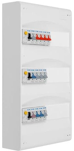 EATON - Tableau 3 rangées pré-équipé 2 inter. diff. 63A + 1 inter. diff. 40A + 13 disjoncteurs