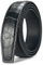 Overhil1s 3,5 cm Breite Gürtel Männer Frauen Echtes Leder Gürtel Krokodil Muster Leder Gürtelband Ohne Automatische Schnalle (Color : Black, Size : Length 125 cm)