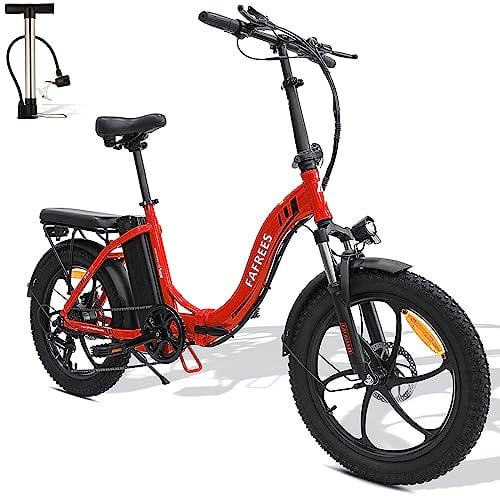 Fafrees F20 Fatbike Herren E-Bike Klapprad 20 Zoll mit 36V 16AH Akku für Pendeln, [ Offiziell ] E Bike Damen Klappbar 250W, 25km/h Ebike Mountainbike 150kg, StVO. Bremslicht