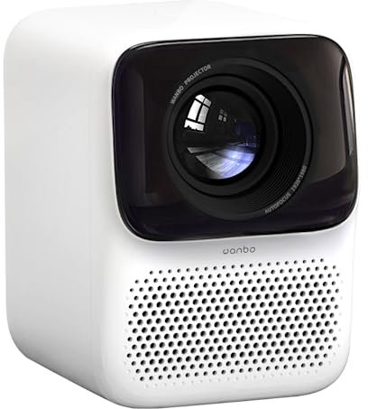WANBO T2 Max (Auto Focus, Auto Vertical, 4D Keystone) Native 1080P Full HD 4K HDR | 450ANSI | Android 9.0 | Proiettore per la casa | Cinema LED | Portatile | WiFi | Bluetooth | Motore chiuso