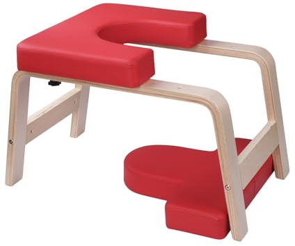 DnKelar Yoga Stuhl Inversion Yoga Stuhl Kopf Yoga Praxis Yoga Hocker Yoga Stuhl Yoga Hocker (Rot)