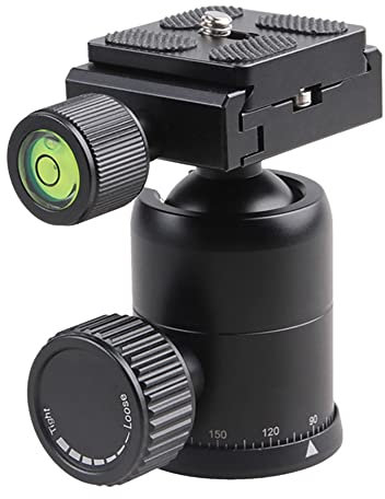 Oikabio SLR Kamera Universal Ball Gimbal Professionelles Stativ Mini Kugelkopf Schnellwechselplatte QQ66