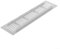 HEIBTENY Rejilla de ventilación rectangular de aluminio de 50 mm para armario, armario, rejilla de ventilación, cubierta de ventilación para armarios de ordenador y puertas de baño, 5 tamaños (50 x
