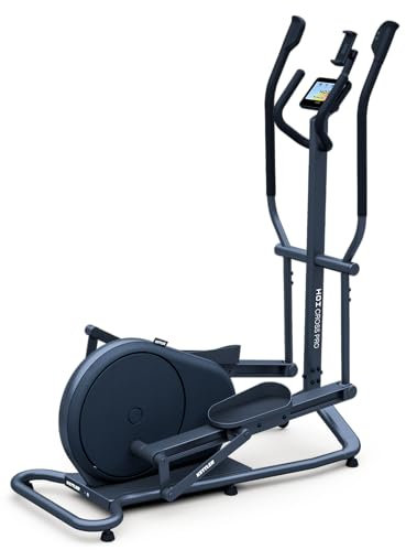 KETTLER Sport Crosstrainer HOI Cross PRO Stone | Induktionsbremssystem mit bis zu 600 Watt Spitzenleistung, EXT Technologie